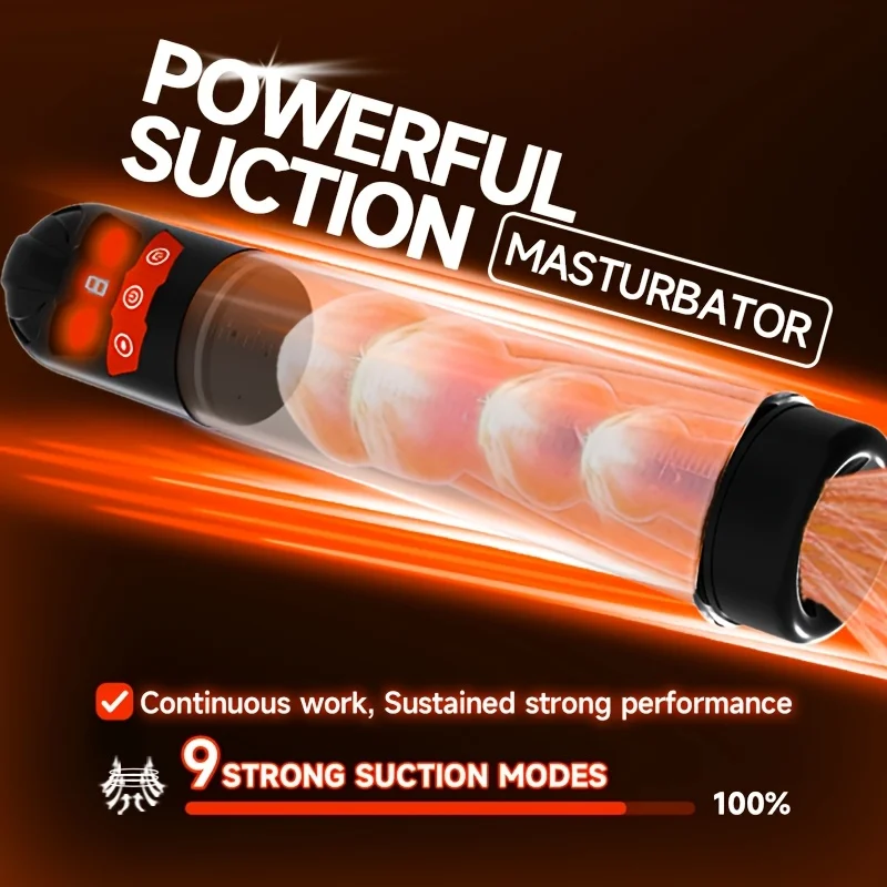 A Male Penis Pump for Male Penis Stimulation And Massage, with IPX7 Waterproof Powerful Suction Mode Sex Toy for Adults Men 18+