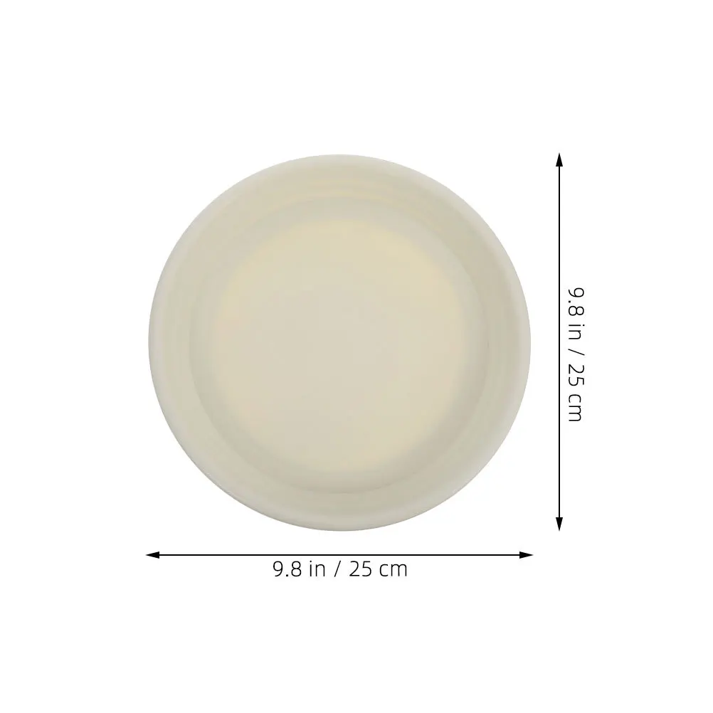 4 قطعة أصيص زهور بلاستيكي مستدير قاعدة سميكة زارع الصحون مانعة للتسرب المياه الماسك بالتنقيط الصواني حديقة داخلية في الهواء الطلق