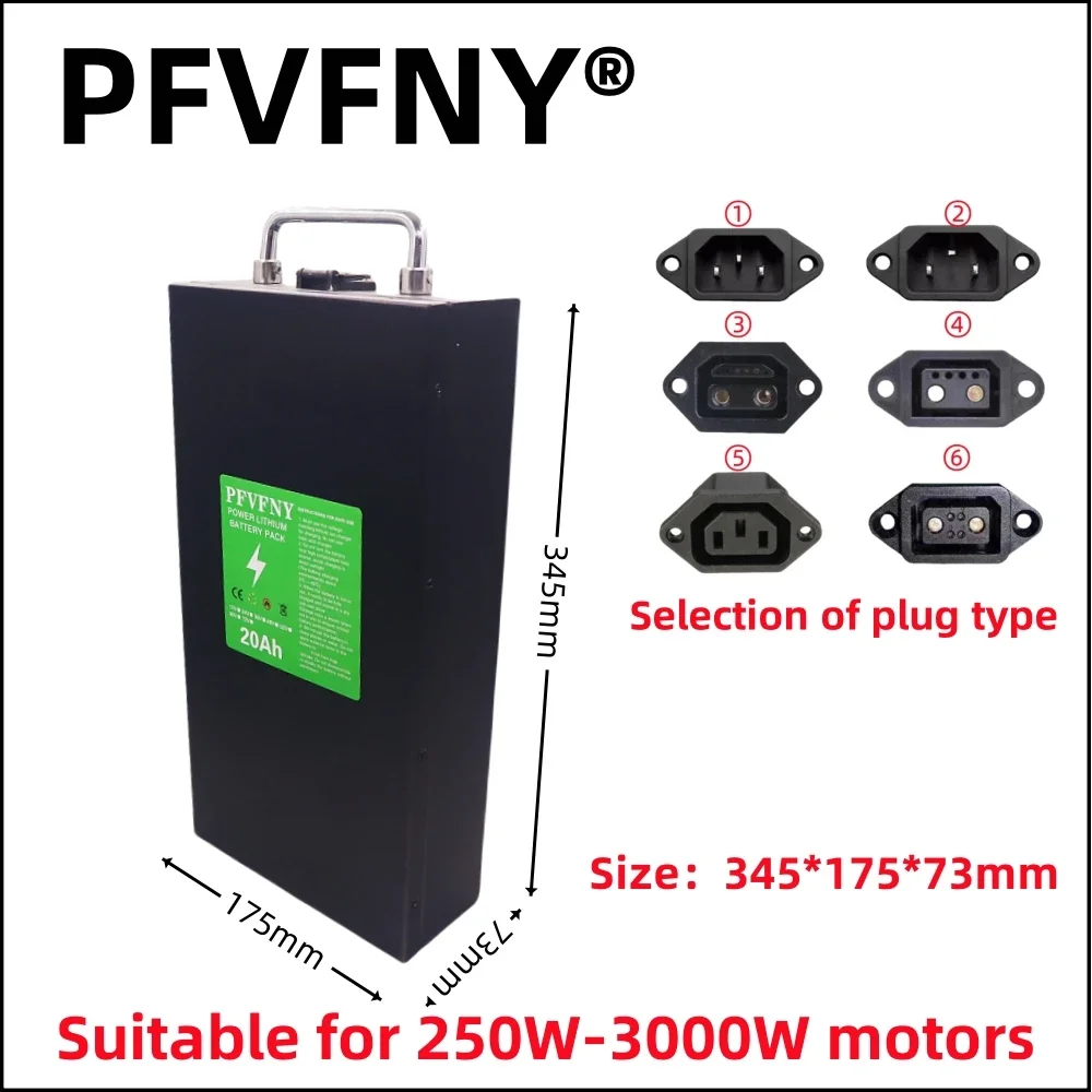 Air fast transportation New Full Capacity Power 18650 Lithium Battery 48V 20ah-100ah Lithium Battery Pack Suitable for 250-3000W