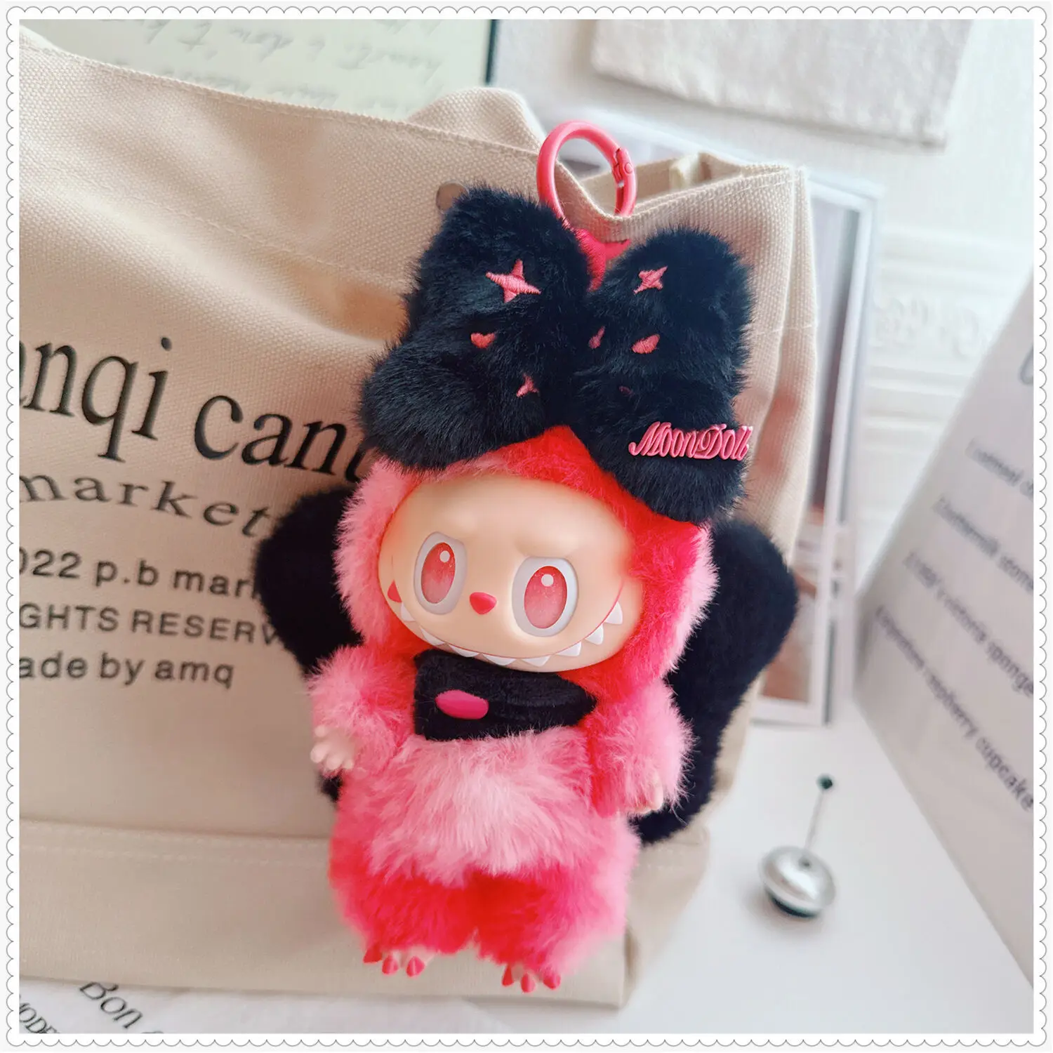 

17cm Labubu 1-3 Gen Doll Outfits | Black Bow-adorned Set | Clothes for Labubu Pendants Accessories