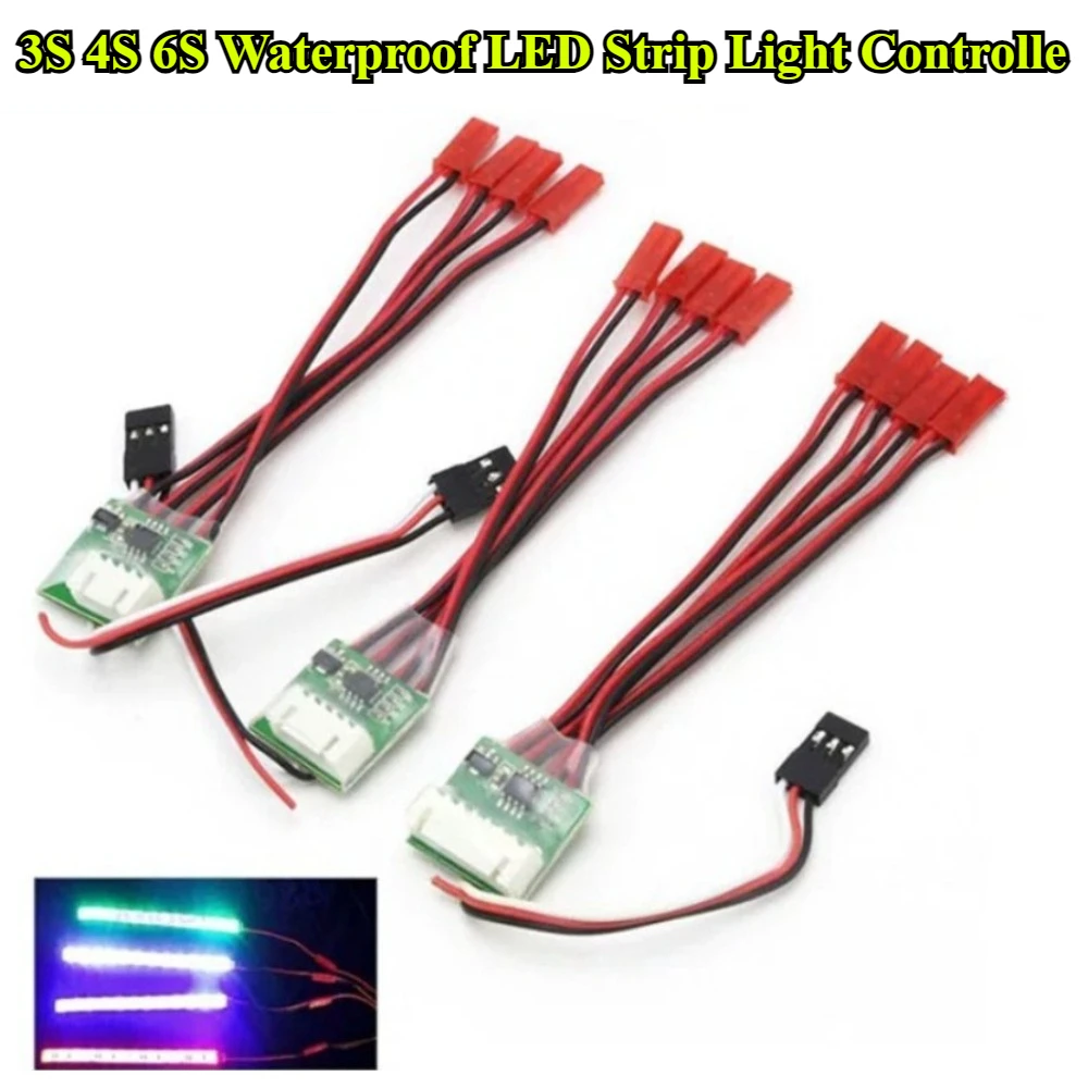 1/3/5/10Pcs/lot 3S 4S 6S RC Waterproof LED Strip Light Controller for RC Drone / RC Airplane