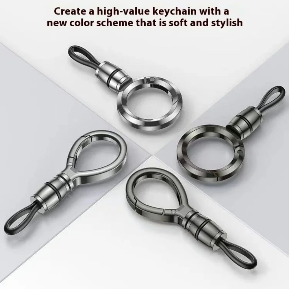 New Car Keychain Men's High-end Simple Car Lanyard Simple Women's Keychain Anti Loss Car Supplies Hanging Buckle Ring Pendant