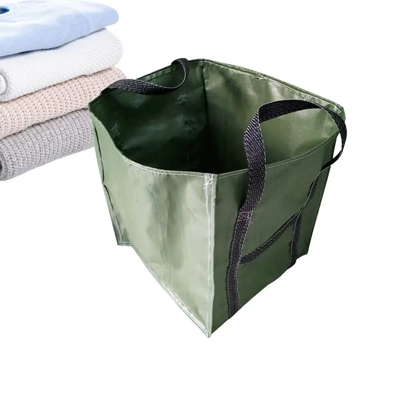 

Outdoor Waste Collector Foldable Design Garden Bag Waste Collection Tool Square Leaves Holder Sack Waste Storage Accessories