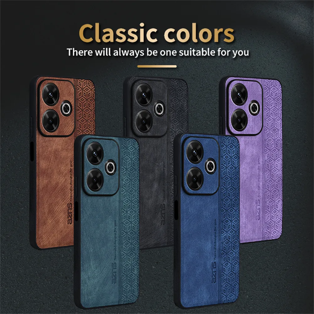 For Xiaomi Poco M6 4G Чехол  Для Phone Cases Back Cover Skin Shockproof Fundas For Xiaomi Poco M6 Coque Capa