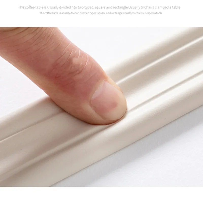 5 Meter NBR Soft Wall Skirting Line Multifunction Wall Trim Line Self-Adhesive Wall Molding Line Anticollision Wall 3D Sticker