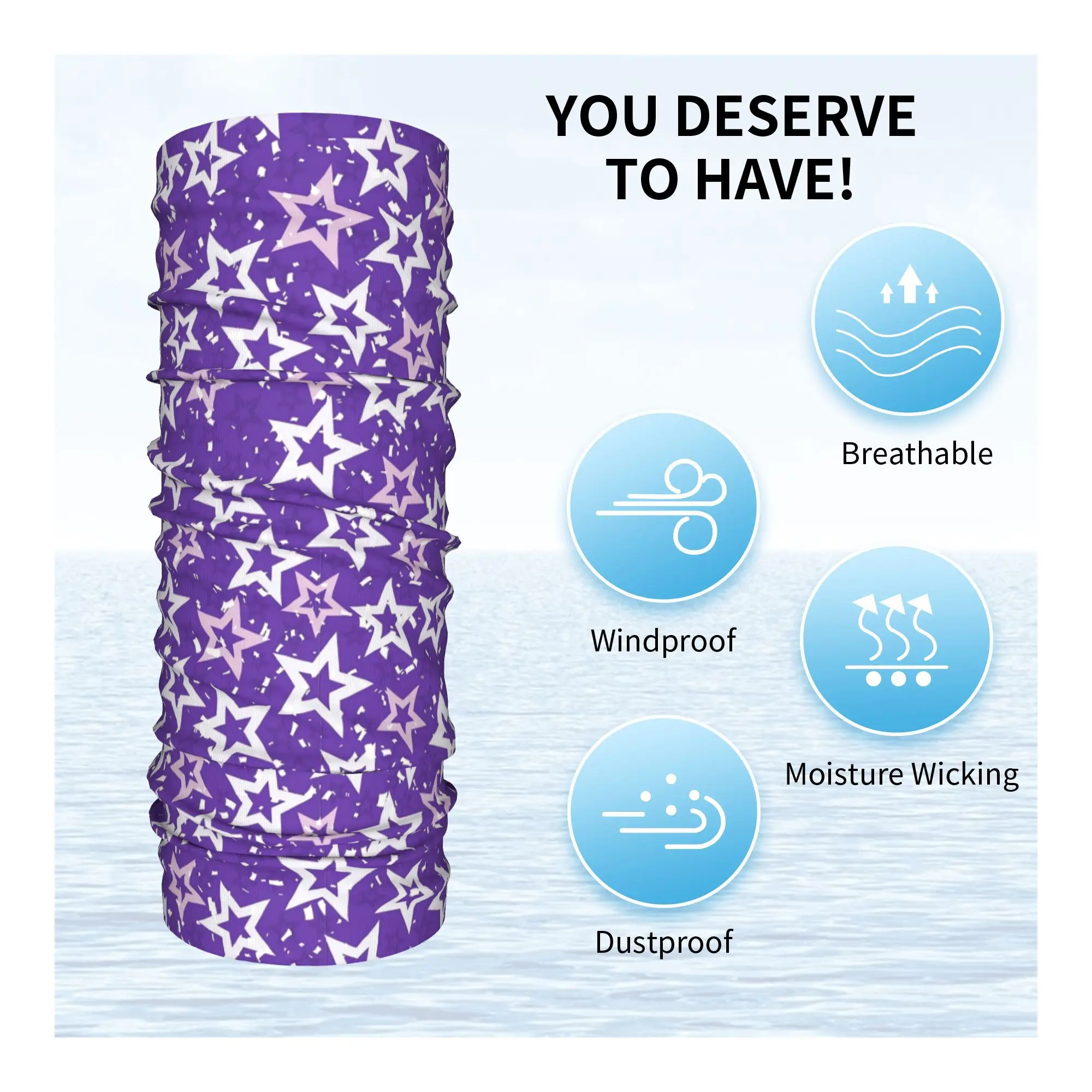 FNaF 1 Foxy Pirates Cove Inspired Texture Bandana Neck Cover พิมพ์มาส์กห่อผ้าพันคอเครื่องสวมศีรษะที่อบอุ่นขี่จักรยานยู ไนเซกซ์ผู้ใหญ่