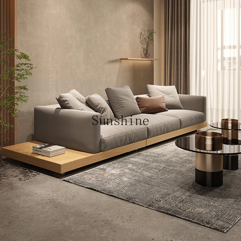 Modern simple living room wabi-sabi fabric sofa