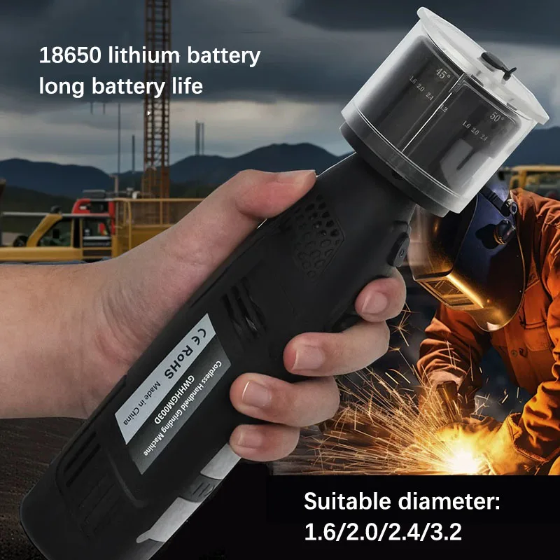 Wireless Portable Lithium Battery Tungsten Needle Grinder Handheld Tungsten Electrode Pointing Machine For Argon Arc Welding