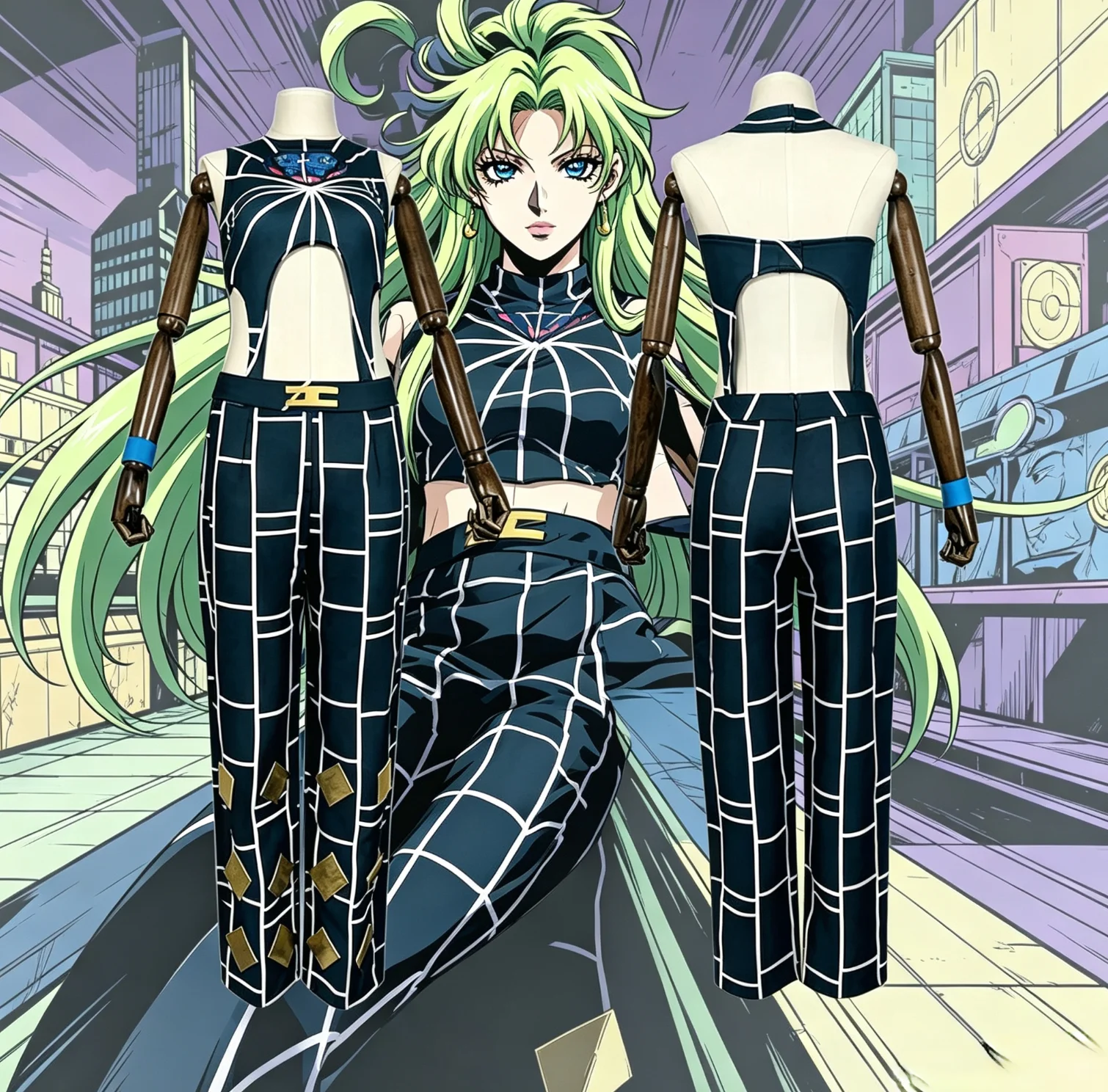 

JoJo's Bizarre Adventure Stone Ocean Jolyne Cujoh Cosplay Full Set