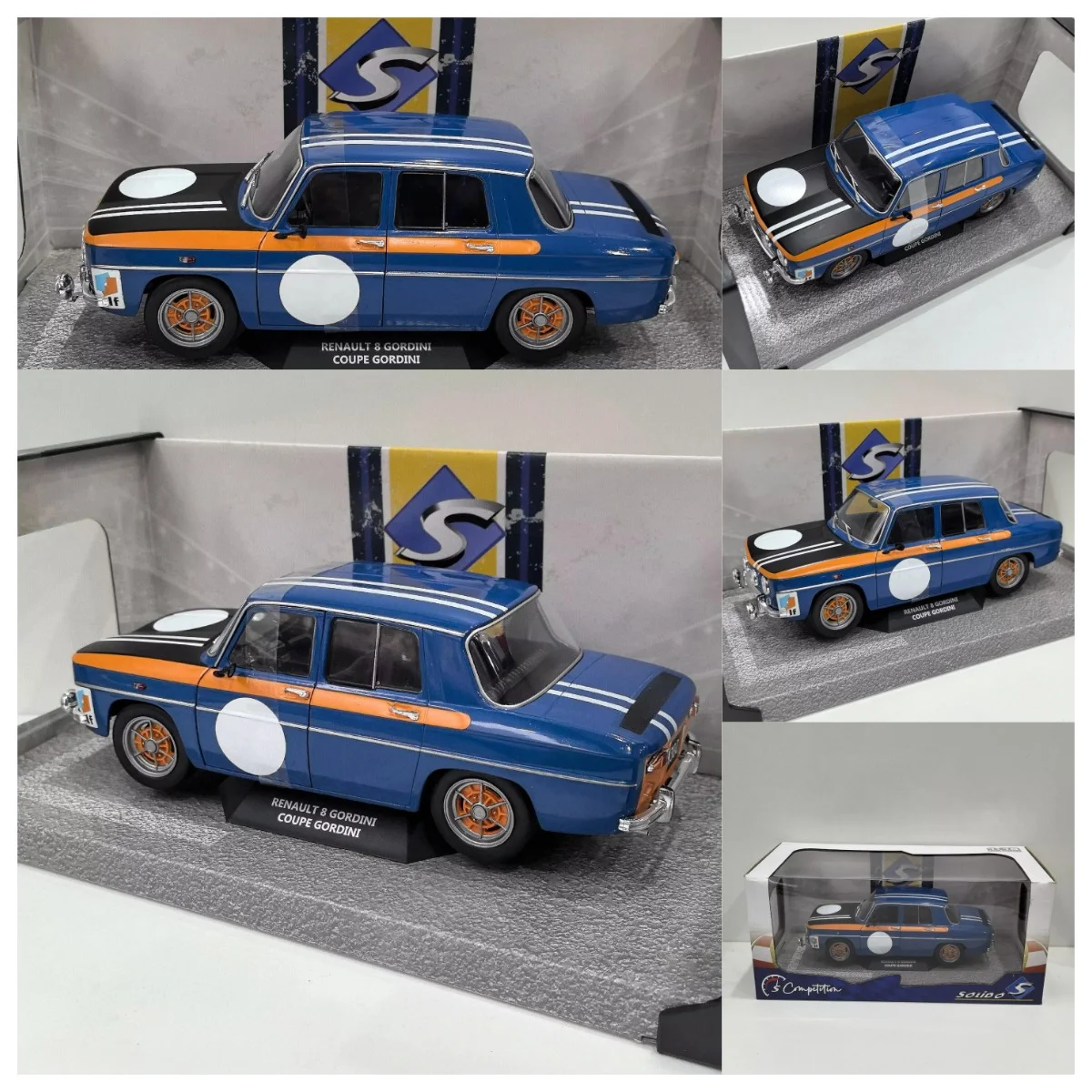 

SOLIDO Diecast 1/18 Scale RENAULT 8 GORDINI 1967 G8 Alloy Car Model