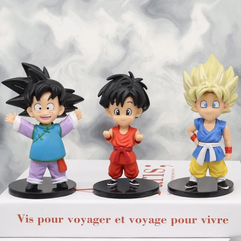 Figurines d'action miniatures Sun Wukong édition enfance, beurre d'anime, accessoires d'ornement, décor intérieur de voiture de bureau, modèle de jouets