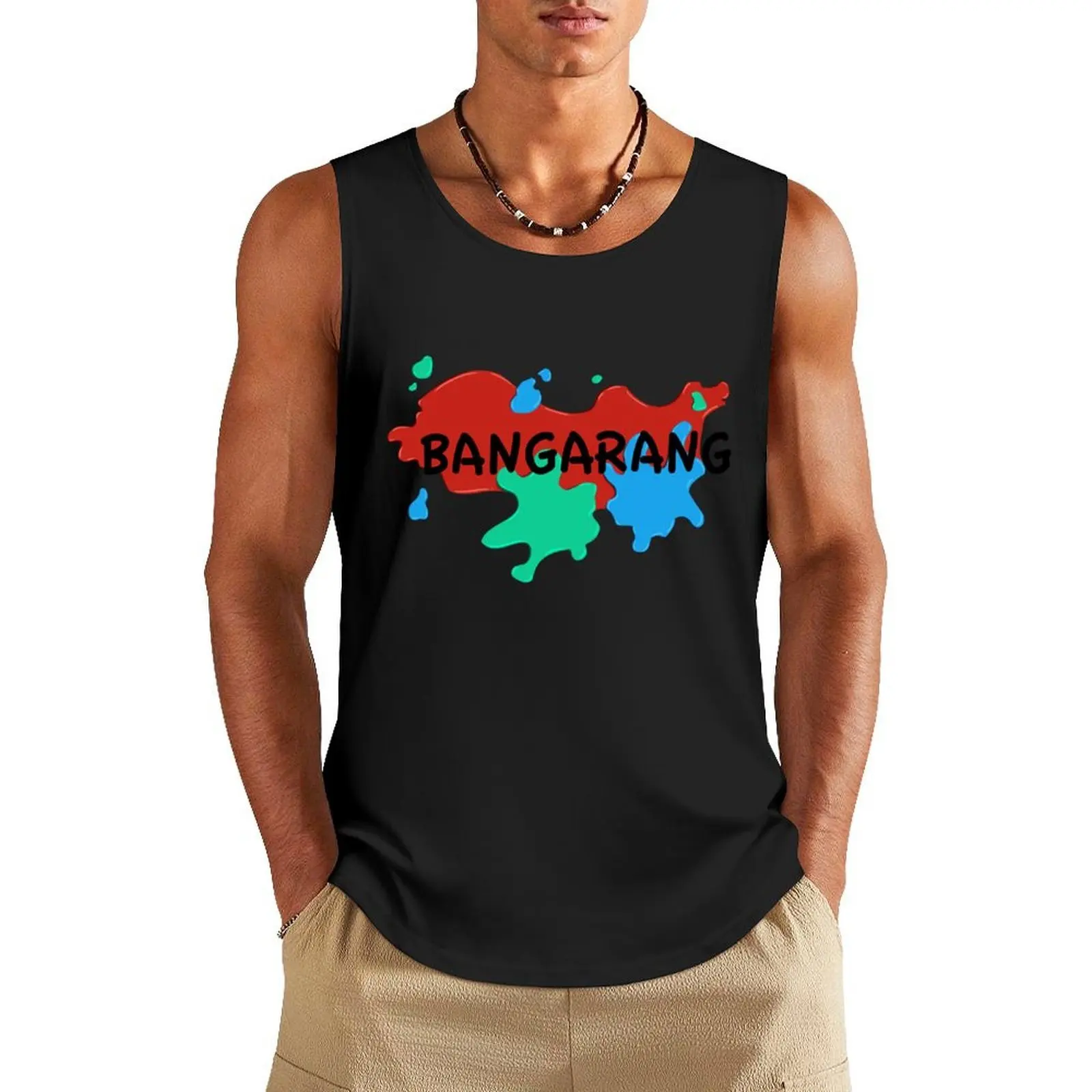 

Bangarang Pie Tank Top Men's clothing brands anime top Vests