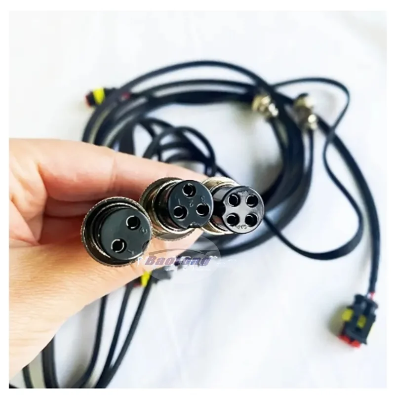 1M Common Rail Injector Tester Extended Line Wire 2 Pin 3Pin 4 Pin for Solenoid Piezo Diesel Nozzle Cable Adapter Plug