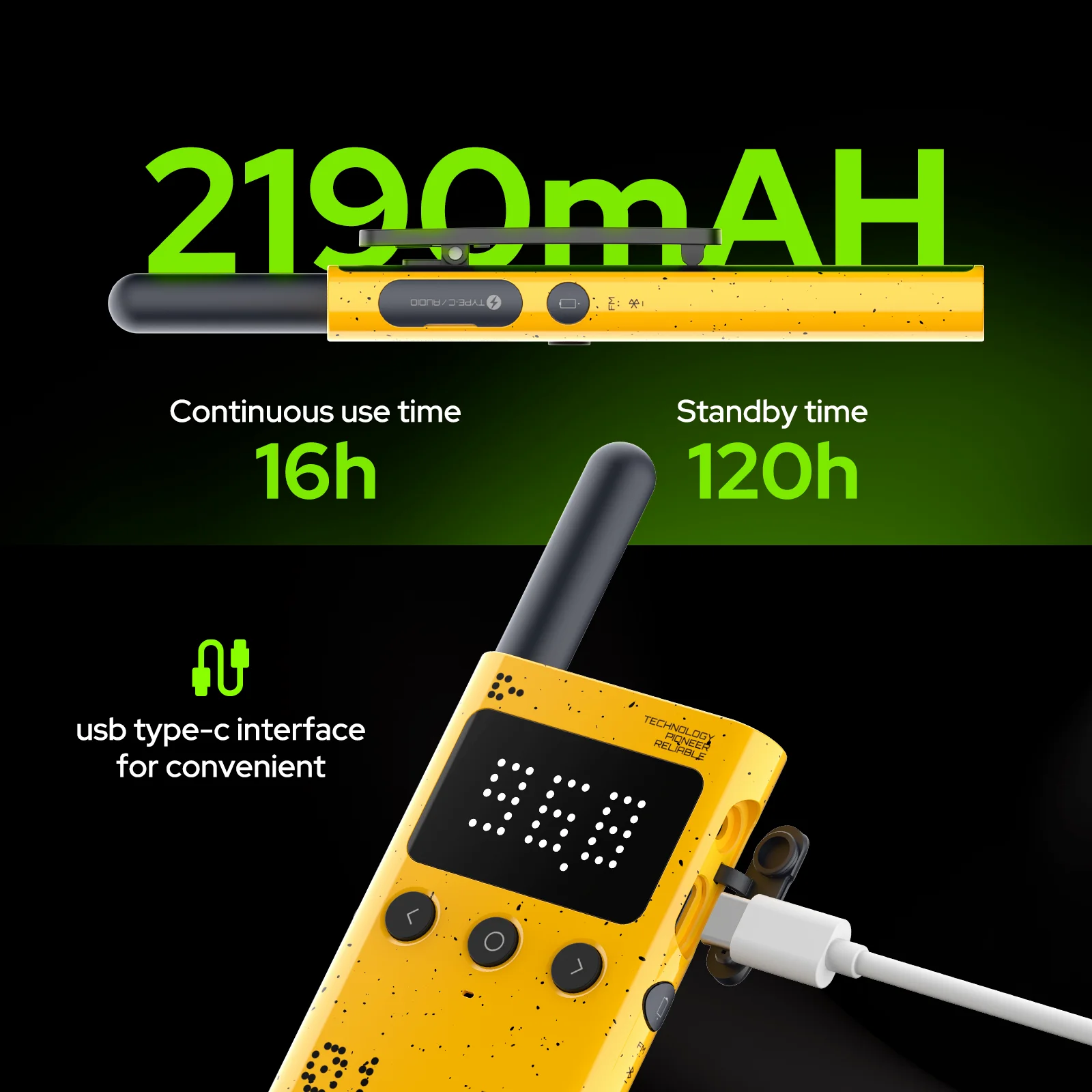 BEEBEST A101OS Ultra-thin Walkie Talkie Finger PTT Bluetooth Programming IP54 Waterproof  PMR/FRS/UHF Switch Freely Ham Radio