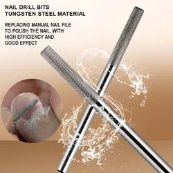 Tungsten Steel Milling Cutter For Dead Skin Burrs Remove Nail Drill Bits Accessory Substitute for Nail Files To Polish Nail Tool