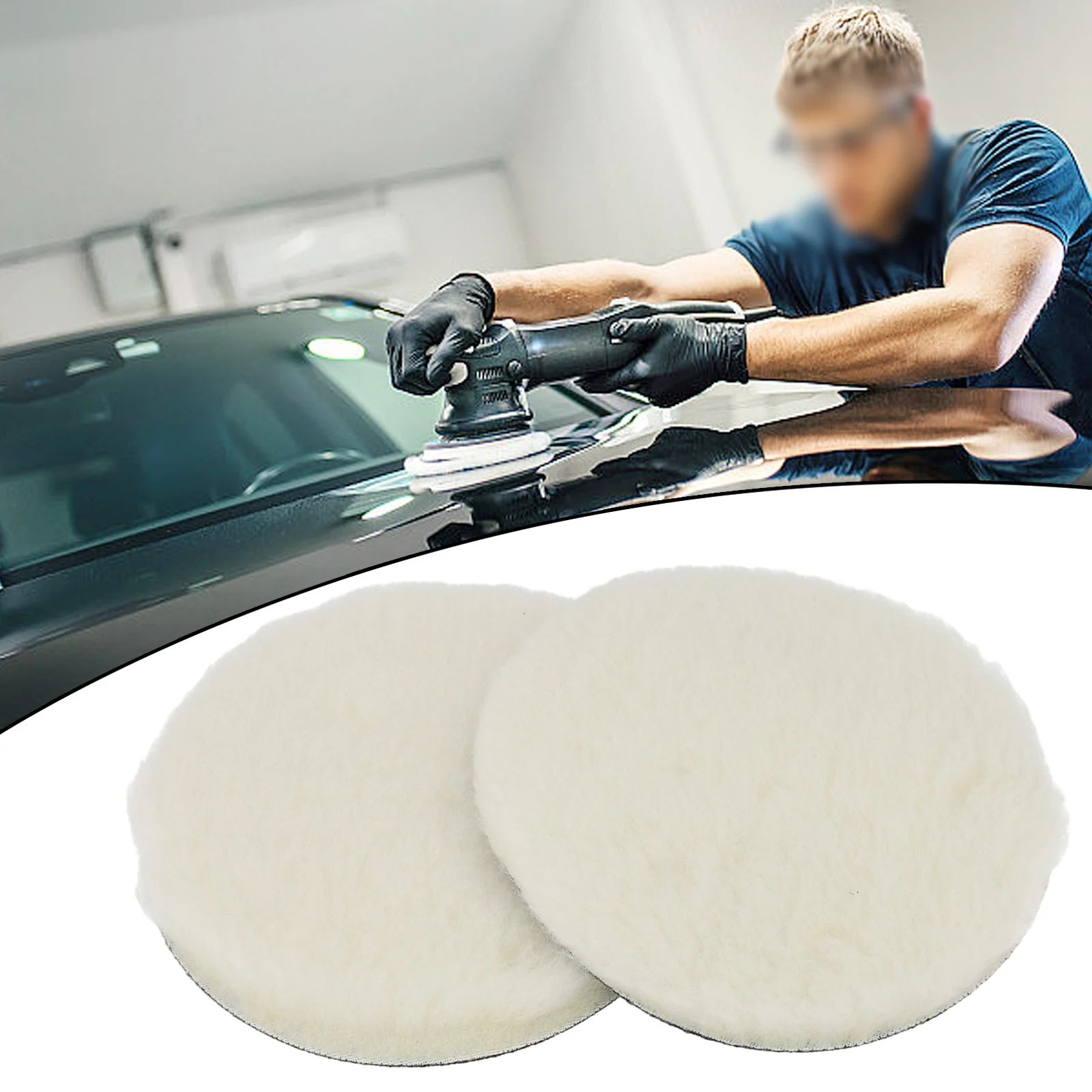 

Buffing Wool Pads 5/6/7 Inch Polishing Pads Car Polisher Attachment Accessories Or Pads Bonnets Sanding On Car Buffer