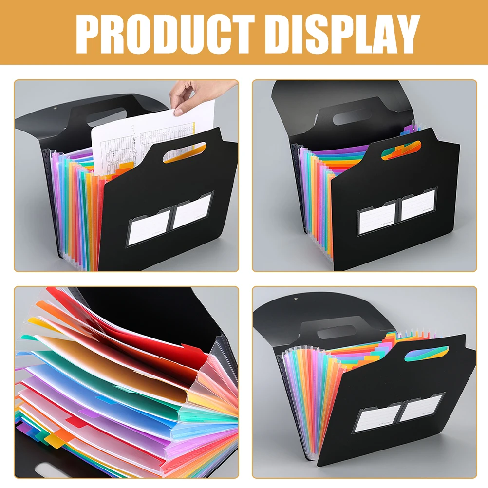 

Expanding Plastic Document Organizer Multi-Layer Folder For Receipts Cards Files Accordion Organizer Small File