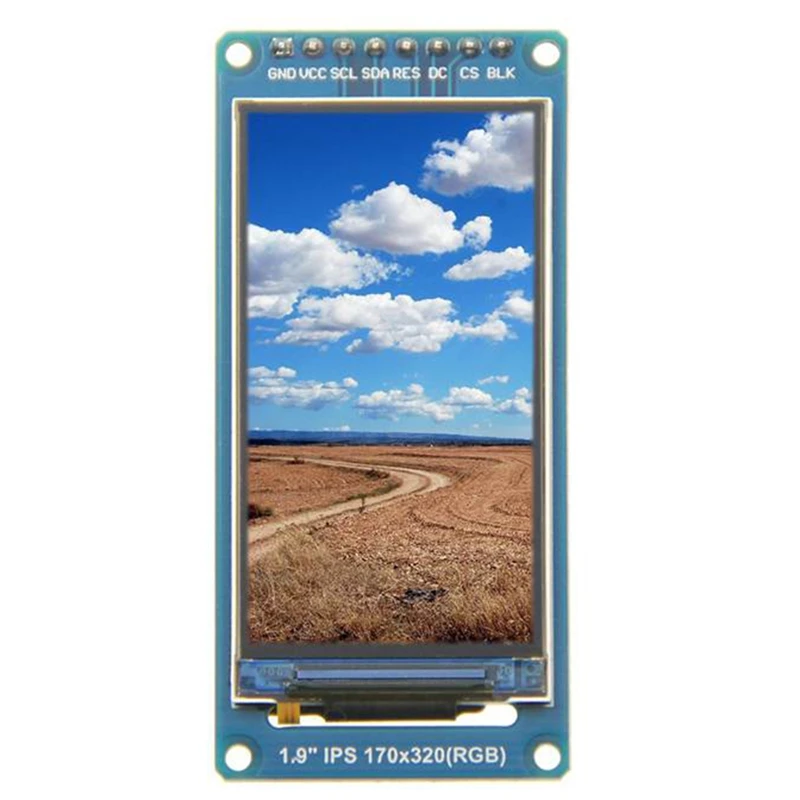 

ABSU 1.9Inch IPS Full Angle TFT Display Screen LCD Screen Color Display Module SPI Serial Port High-Definition 170X320 ST7789