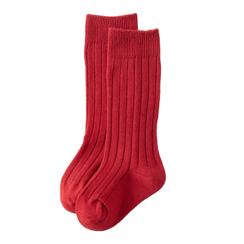 Baby Socks Newborn Kids Infant Girls Boys Knee High Sock Toddler Girl Solid Cotton Stripe Plain Long Sock For 0-3 Years Children - Image 6