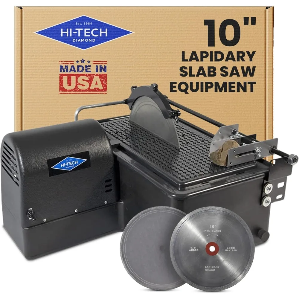 منشار بلاطة معدات جواهري مقاس 10 بوصات لقطع الحجر والصخور والزجاج وآلة قطع الصخور #2