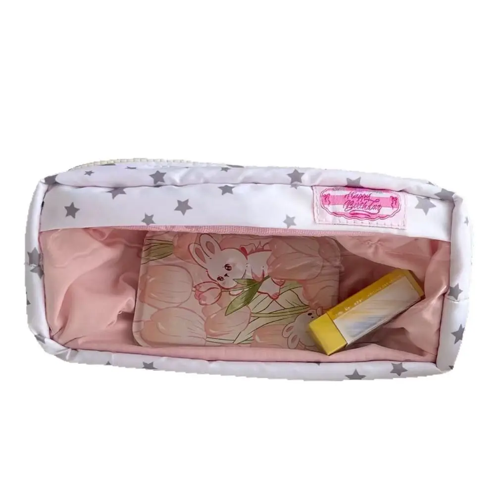Creative Star Pattern Handheld Pen Bag Large Capacity Multifunctional Stationery Bag Pencil Case Gift