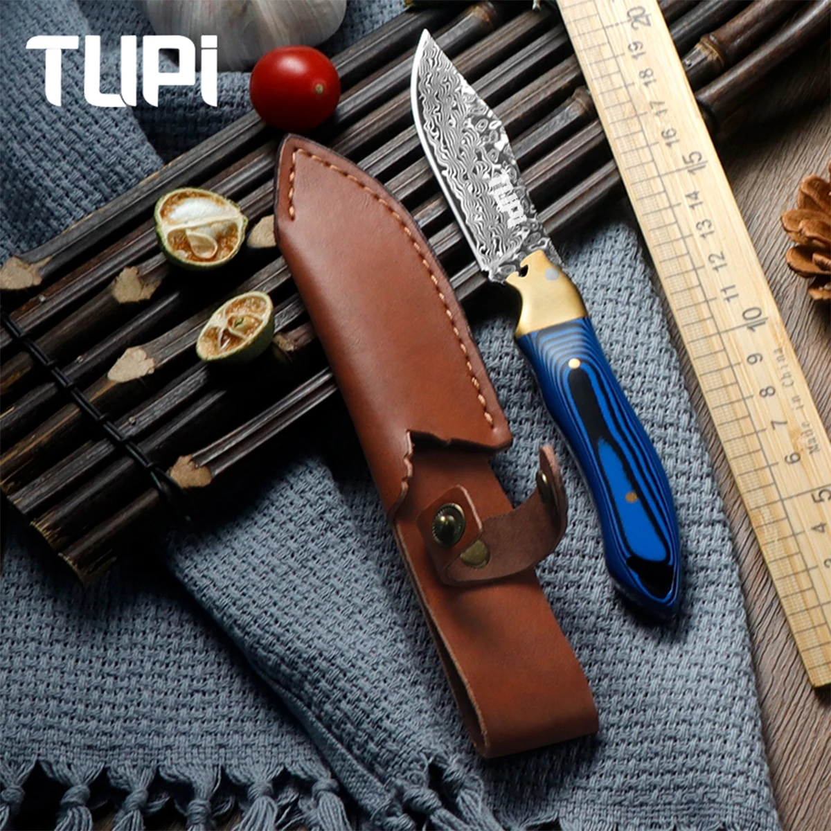 Damascus texture Steel Folding Knife Outdoor Carrying Knife Sharp Pocket Knife Folding Knife Camping Essential Pocket Knife