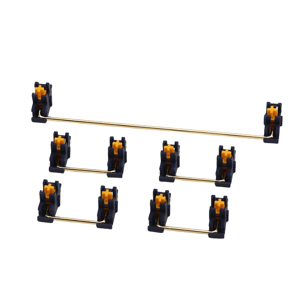Midnight Blue Plate-Mounted Stabilizer for Mechanical Keyboards - Gold-Plated Steel Wire, Durable Anti-Rust Positioning Plate​