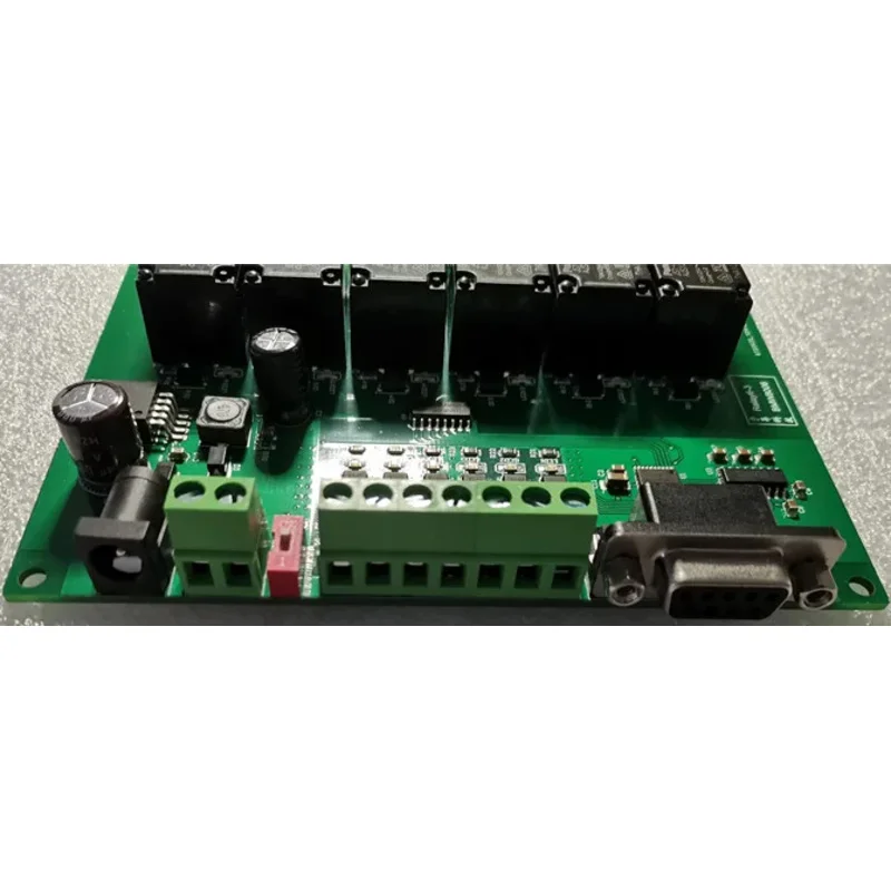 Serial Port RS232 Relay Control Module Switch Single Chip Microcomputer Relay Control Board PLC 6 Input 6 Output