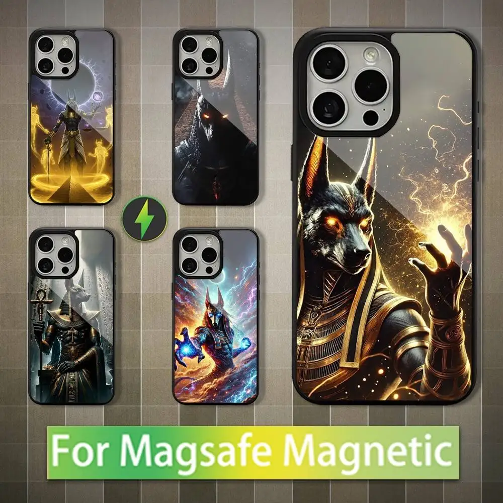 

Egyptian Anubis God Phone Case For iPhone 16,17,15,14,13,12,11,Pro,Max,Plus,Mini,Magsafe,Magnetic Wireless Charging Case