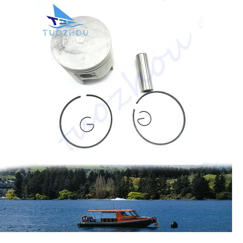 

Комплект поршней +0.5 мм для лодочного мотора Yamaha 2-тактный 40 л.с., диаметр 80.50 мм, 66T-11636, 66T11636, запчасти для лодочных двигателей, 66T-11636-00