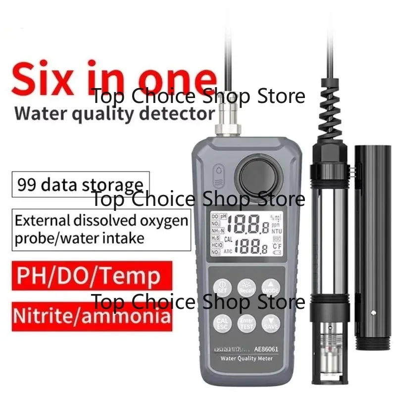 AE86061 Multi‑parameter Water Quality Tester PH Nitrite Nitrogen Temperature Detector For Aquatic Environment