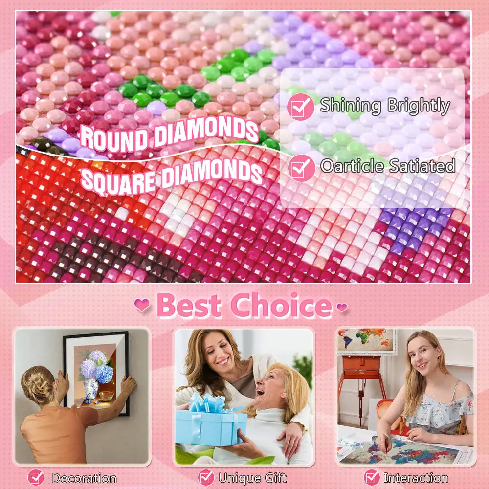 HUACAN الماس الفسيفساء القط الحيوان الحفر الكامل التطريز بيع مربع جولة الشبت اللوحة جدار ديكور اليدوية الفن هدية #5