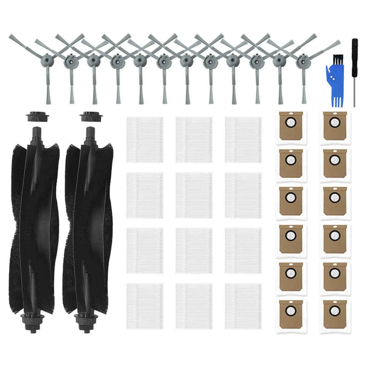 Peças de reposição para robô aspirador de pó híbrido eufy clean l50/l50 ses/l60/l60, escova lateral principal, filtro, saco de pó # ABLE