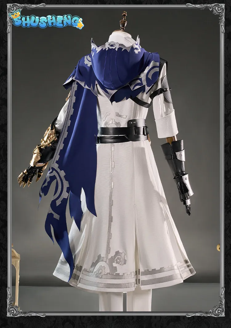 

Eli Clark Seer Identity V Silhouette leather Cosplay Costume Halloween High quality dress with Chinese style men women uniform