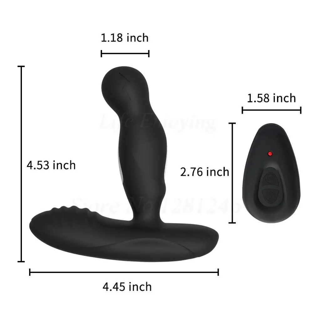 360°Rotation Electric Shock Pulse Male Prostate Massager Anal Vibrating Masturbator Butt Plug Vibrators Sex Toys For Men Women