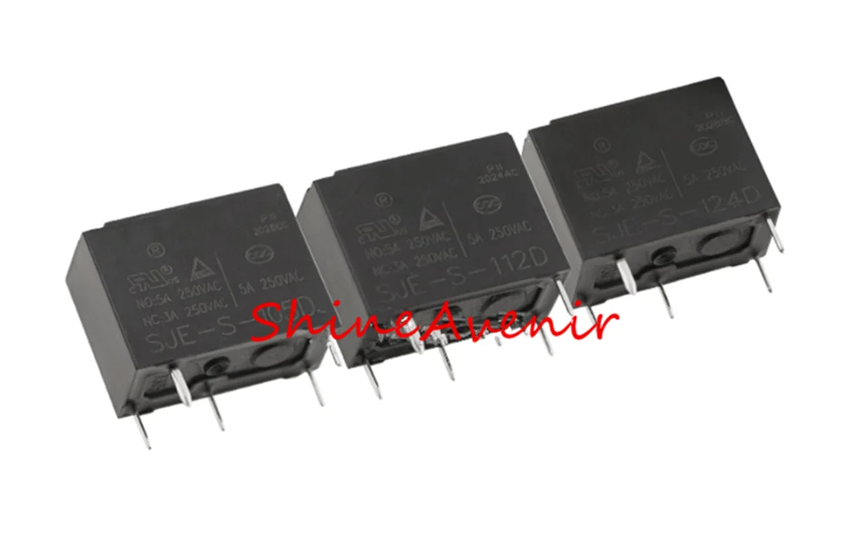 15pcs SJE-S-105D  SJE-S-112D  SJE-S-124D  SJE-S-105DM  SJE-S-112DM  SJE-S-124DM  100% original relay