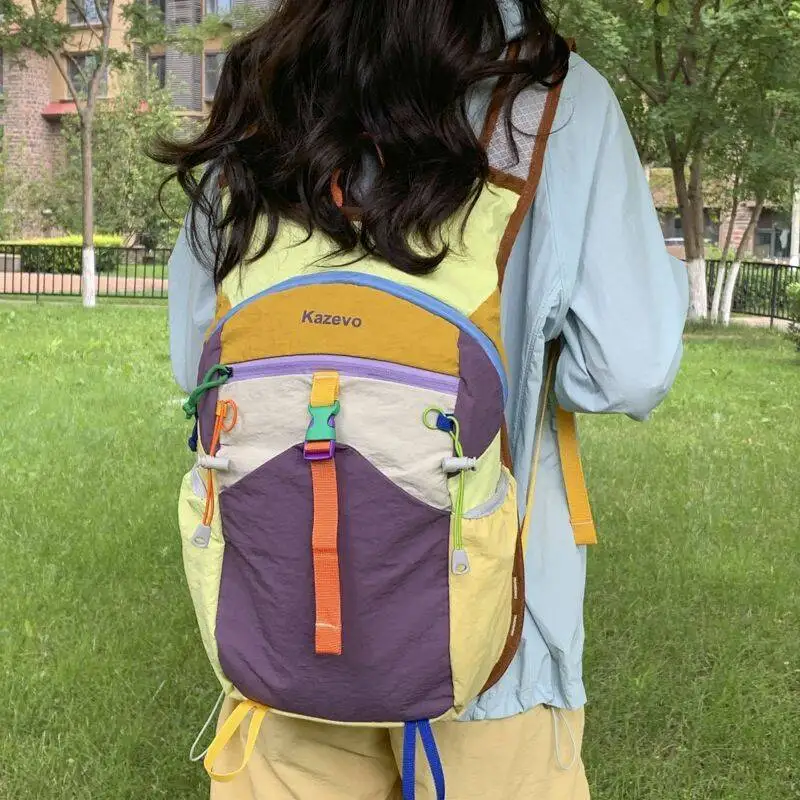 Mountain-Style Dopamine Outdoor Hiking Backpack, Lightweight Portable, Large-Capacity Backpack For Men And Women view 3