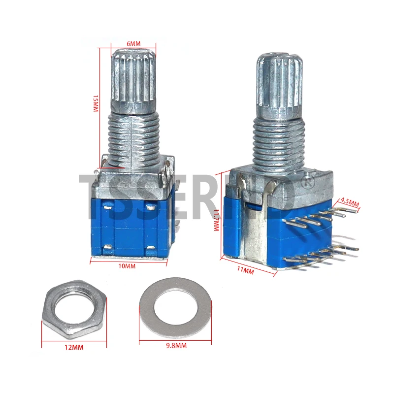2pcs RS1010 Band Switch Rotary Switch Gear Change Switch 1 Pole 5 Position 2 Pole 3 /4 Position