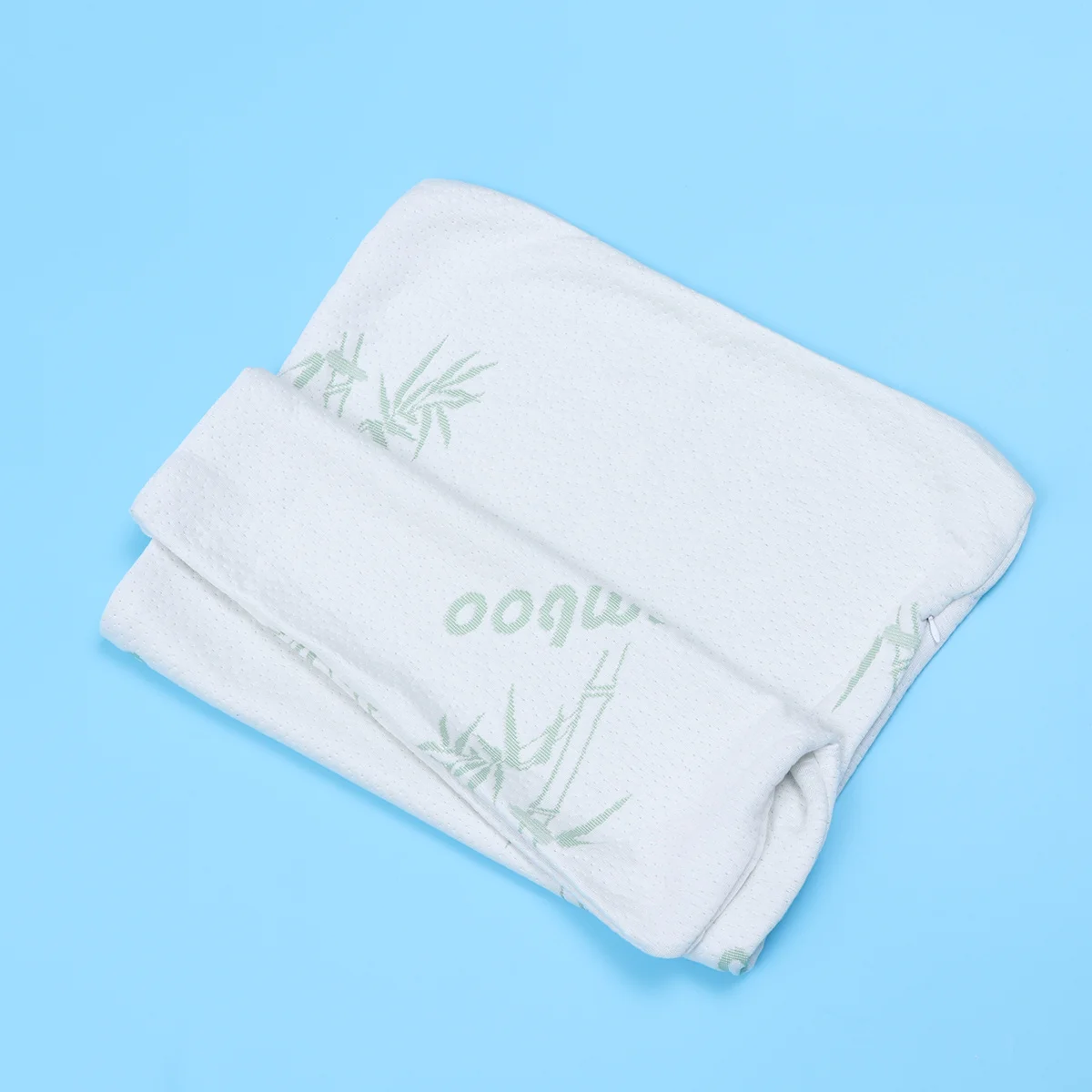 

Memory Neck Pillow Cover 60x40cm Bamboo Fiber Hygroscopic Breathable Deformation Resistant for Indoor Outdoor Use