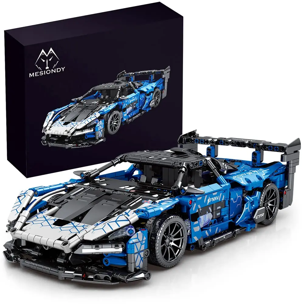 Sports Car Building Blocks Toys Adults Kits，1:14 MOC Building Set Raceing Car Model for Boys Age 12-16 8-14，(1404 Pieces)