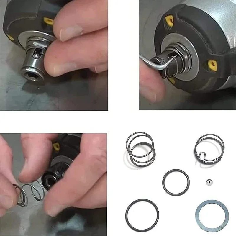 N078434 N089668 Spring Kit with Steel Ball Fits for Dewalt 20v Impact Driver Drill Parts Replacement DCF850 DCF885B DCF886B
