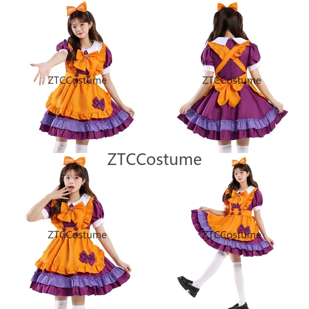 

Cosplay Maid Dress Lolita Uniform Waitress Costume Women Elegant Party Halloween Cosplay Costume