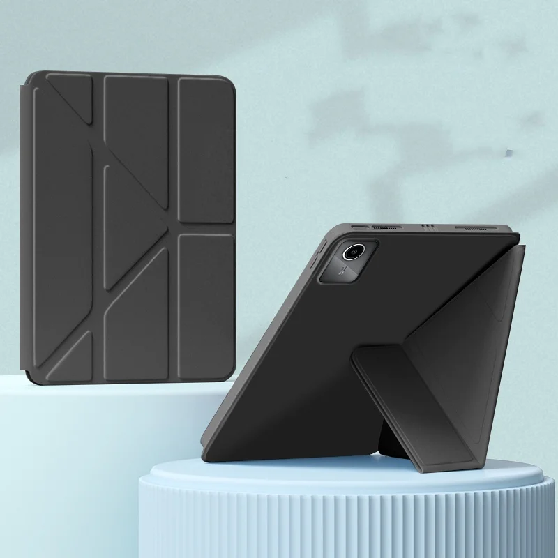 For Lenovo Tab M11 TB331FC TB330FU Case Multi-Folding Stand Silicone Back Cover for XiaoxinPad Xiaoxin Pad 2024 Tablet Case
