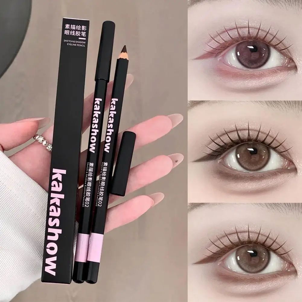 Ultra-fine Eyeliner Pencil Matte Smooth Eyeliner Pencil Long Lasting Natural Lower Lash Line Eyes Makeup Highlighter Pen