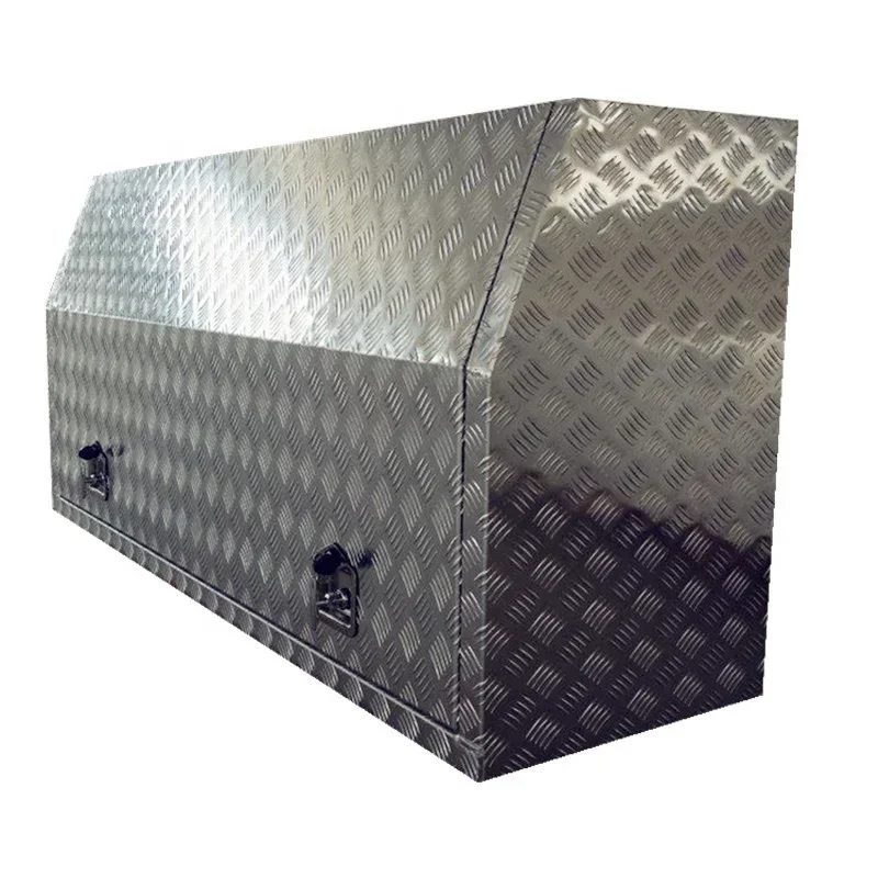 

Aluminum Checker Plate Side Opening Ute For TRUCK TRAILER Tool Box Toolbox