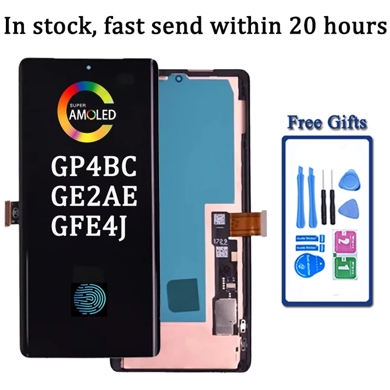 Pantalla LCD AMOLED para Google Pixel 7 Pro, Panel Táctil Digitalizador para Google Pixel 7 Pro GP4BC GE2AE GFE4J LCD