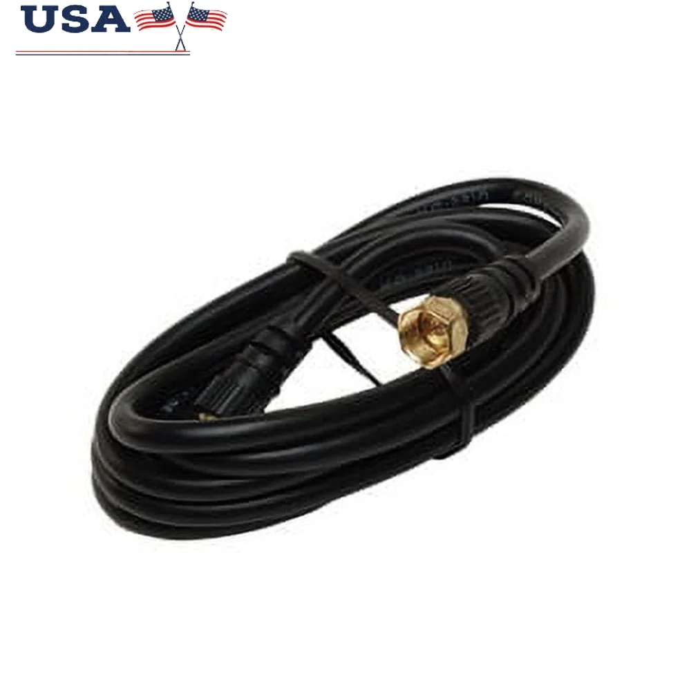 6 Feet RG59 Interior TV Hook Up Cable RV Use Reusable Durable Connection Easy Installation High Quality Signal Transfer