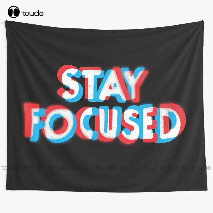 Stay Focused Fun Focus Minimal Tapestry Trending Tapestry Tapestry Wall Hanging For Living Room Bedroom Dorm Room Home Decor