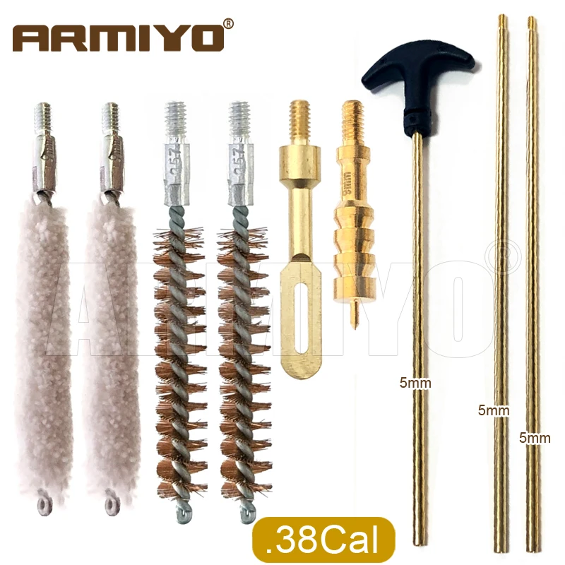 Armiyo 4,5 mm bis 18,5 mm Bürstenmop-Zughalter, Speerspitze, Schlauch, Hartrohr, Ölungs- und Reinigungsset für die Jagd mit 720 mm Stange – Detail 5
