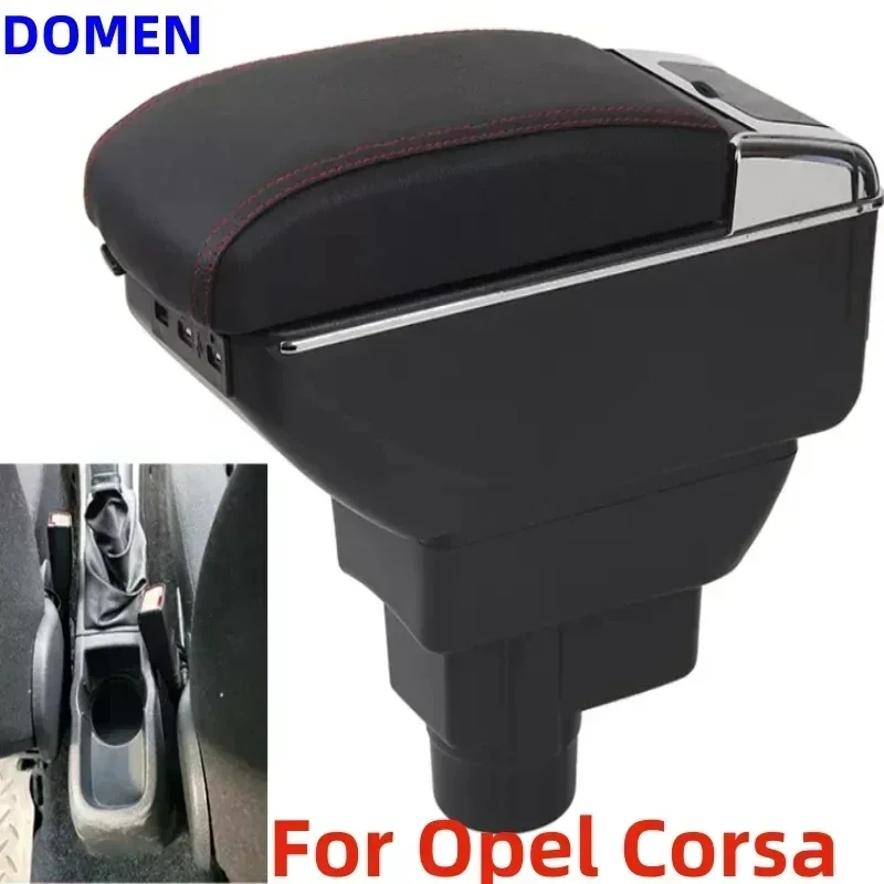 New luxury For Opel Corsa D Armrest box For Opel Corsa Car armrest Backrest Interior Retrofit part Accessorie easy installation